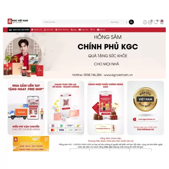 Kgcvietnam.vn - Hồng Sâm Chính Phủ Hàn Quốc KGC